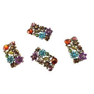 Vintage Style Floral Beads For Jewelry Making & Western Hat Decor - Colorful DIY
